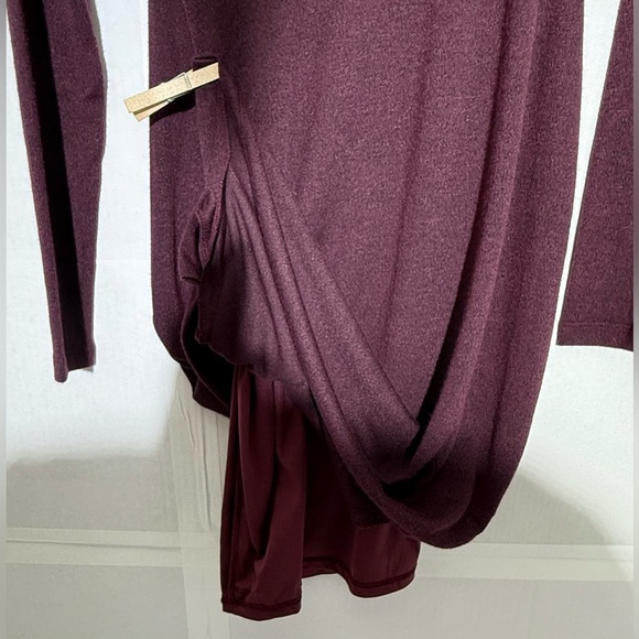 Motherhood Maternity Maroon Dress Women's Size Medium Stretch - Picture 8 of 9
